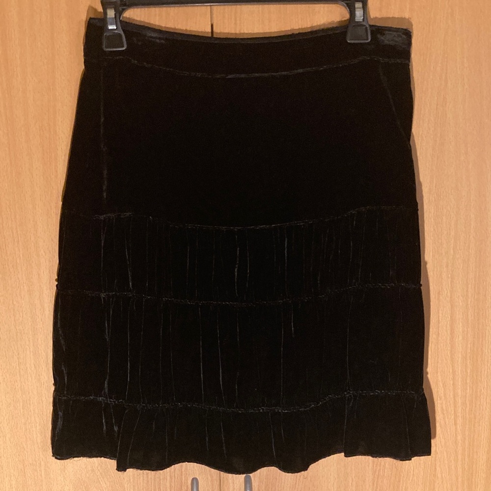 Miu Miu Silk Blend Velvet Mini Skirt